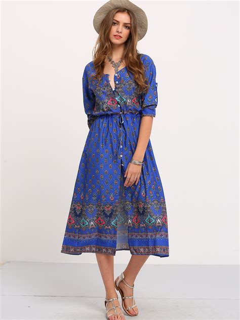 shein boho dress